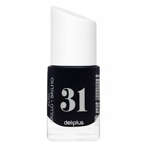 Laca de uñas alto brillo Deliplus 31 negro místico