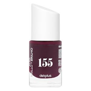 Laca de uñas alto brillo Deliplus 155 burdeos