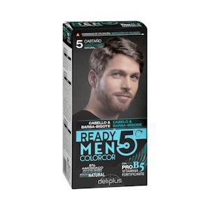 Tinte cabello hombre 0% amoníaco 5 castaño natural Colorcor